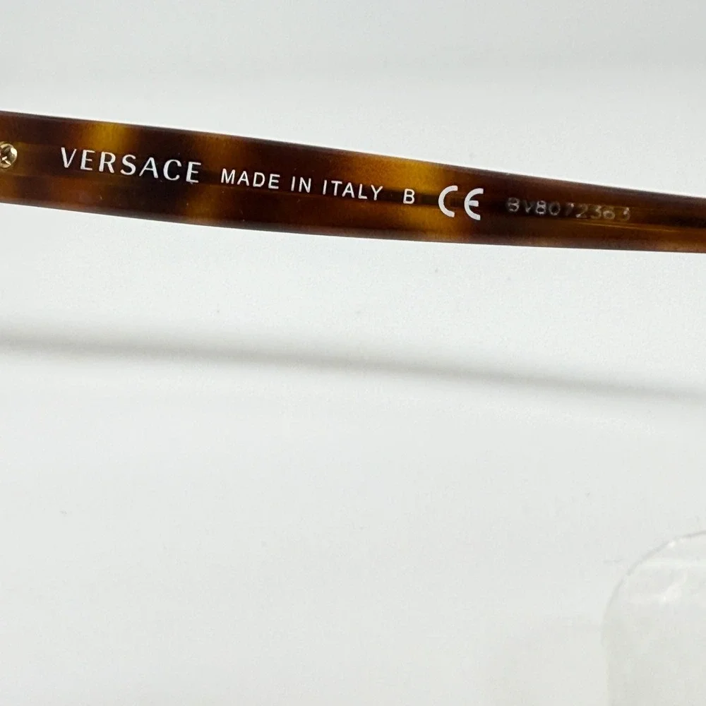 Versace Tortoise Shell Cat‎ Eye Eyeglasses Optical Frames Made in Italy 21415